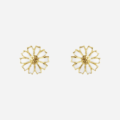 The 18 kt. Gold Plated Sterling Silver Daisy Ear Studs by Georg Jensen.