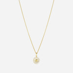 The 18 kt. Gold Plated Sterling Silver Small Daisy Pendant by Georg Jensen.