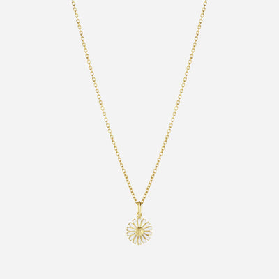 The 18 kt. Gold Plated Sterling Silver Small Daisy Pendant by Georg Jensen.