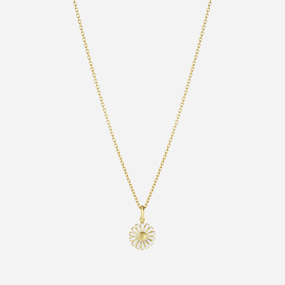 The 18 kt. Gold Plated Sterling Silver Small Daisy Pendant by Georg Jensen.