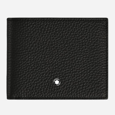 The Black Leather 4CC Wallet with Coin Case by Montblanc.