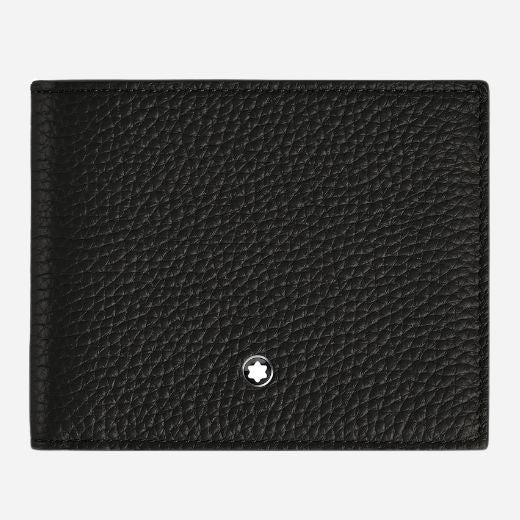 The Black Leather 4CC Wallet with Coin Case by Montblanc.