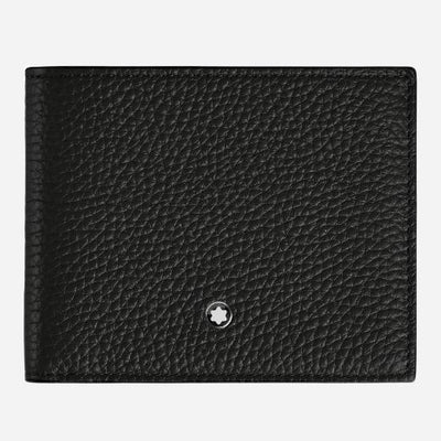 The Black Leather 6CC Bifold Wallet by Montblanc.