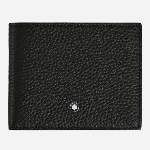 The Black Leather 6CC Bifold Wallet by Montblanc.
