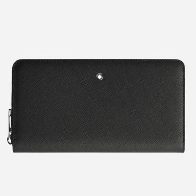 The Black Sartorial Leather 12CC Zip Around Wallet by Montblanc.