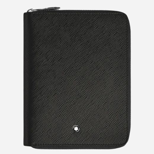The Black Sartorial Leather 5-Pen Pouch with Zip by Montblanc.