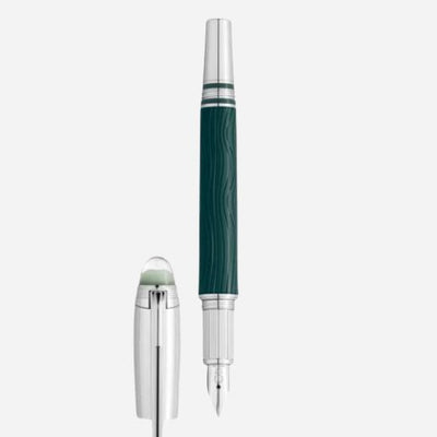 The Polar Green StarWalker Doué Fountain Pen F by Montblanc.