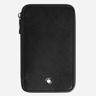 The Sartorial Black Leather Eight Pen Pouch with Zip by Montblanc.