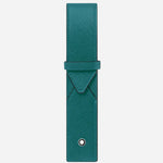 The Sartorial Fern Blue Leather One Pen Pouch by Montblanc.