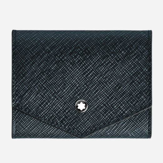 The Sartorial Tweed Blue Leather Coin Case by Montblanc.