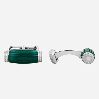 The StarWalker Polar Green Steel Cufflinks by Montblanc.