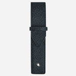 The Tweed Blue Sartorial Leather 1-Pen Pouch by Montblanc.