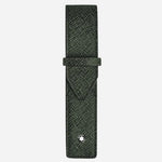 The Tweed Khaki Sartorial Leather 1-Pen Pouch by Montblanc.