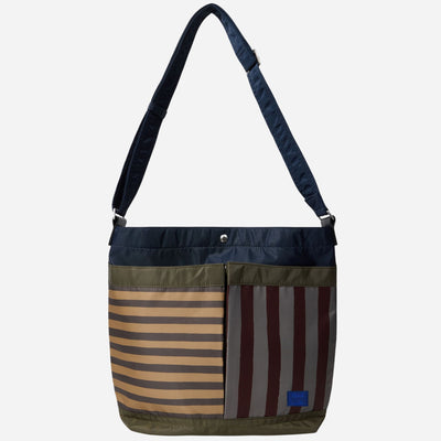 The Paul Smith Multistripe Recycled Nylon Adjustable Tote Bag with Signature Logo Patch by Paul Smith.