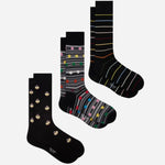 The Paul Smith 3-Pack Multicoloured Polka Dot and Stripe Socks by Paul Smith.