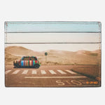 The Paul Smith Black Leather Credit Card Holder with 'Desert Mini' Print by Paul Smith.