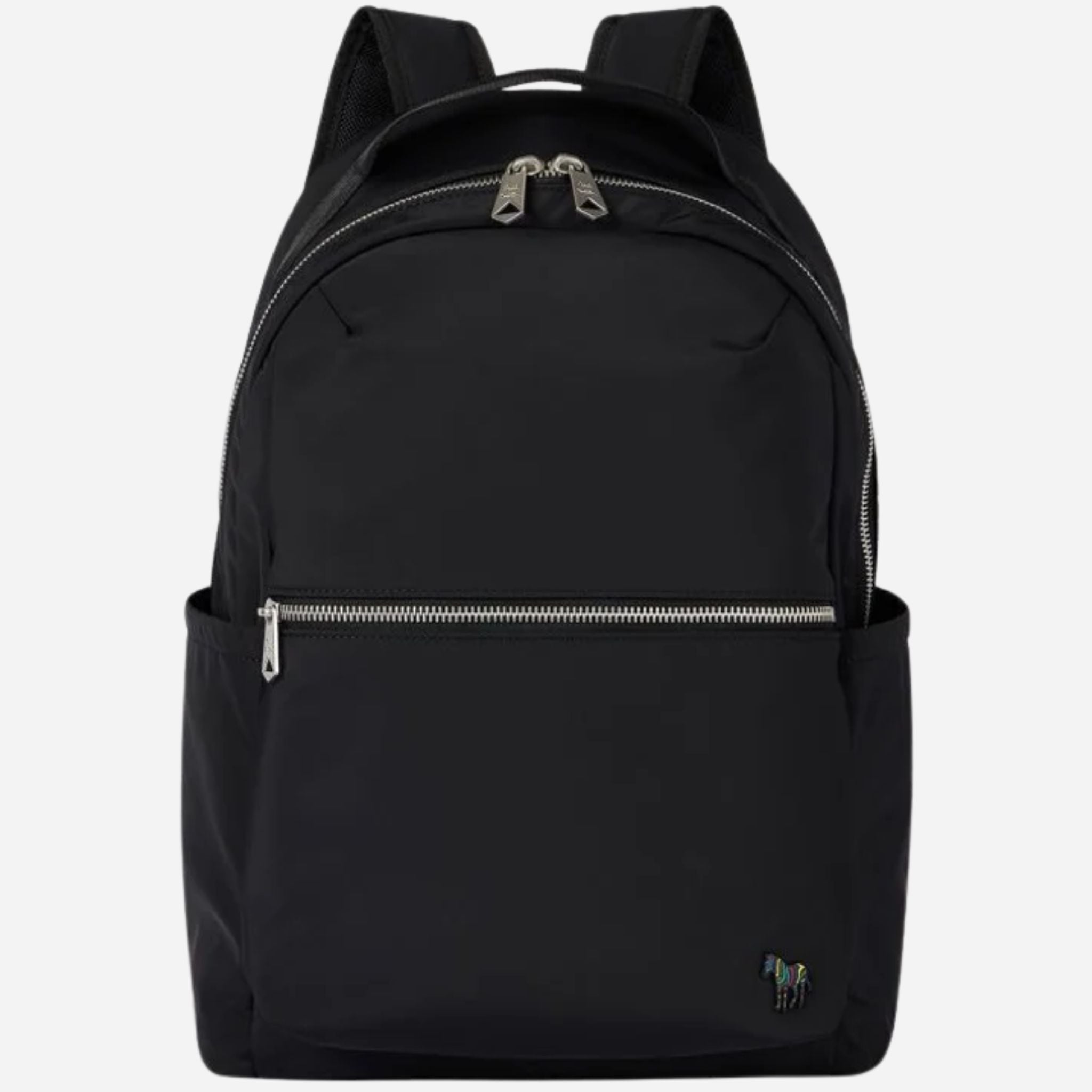 Paul Smith Black Recycled Polyester Backpack with Signature Stripe