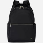 The Paul Smith Black Recycled Polyester Backpack with Signature Stripe Zebra Logo by Paul Smith.