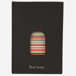 The Paul Smith Leather 1CC Card Holder with Thumb Hole and Signature Stripe Interior by Paul Smith.