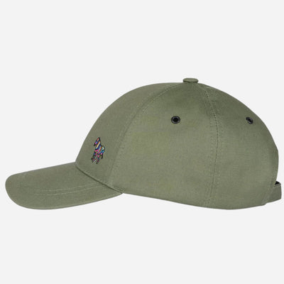 The Paul Smith Light Green Seasonal Cotton Cap with Signature Stripe Zebra Logo by Paul Smith.