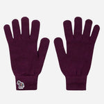 The Men's Red Wool Gloves with Striped Zebra Logo by Paul Smith.