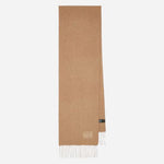 The Men's Tan Cashmere Scarf with Signature Logo Patch by Paul Smith.