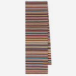 The Men's 'Signature Stripe' Woven Merino Wool Scarf by Paul Smith.