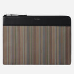 The Signature Stripe Coated Canvas Document Case by Paul Smith.