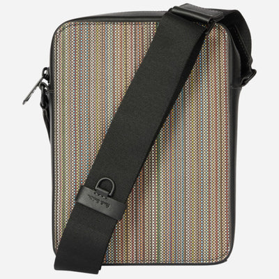 The Paul Smith Signature Stripe Coated Canvas Flight Bag by Paul Smith.