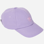 The Paul Smith Women's Lilac Washed Cotton Cap with Sun Logo by Paul Smith.