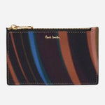 The Women's 'Midnight Swirl' Leather 4CC Small Purse with Zip by Paul Smith.