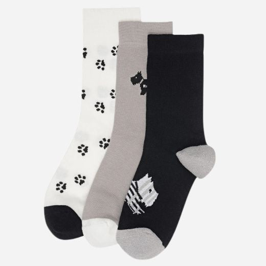 The 3-Pack Scottie Dog Sock Set by Radley.