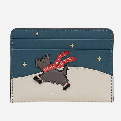 The An Ice Day Teal 4CC Small Card Holder by Radley.