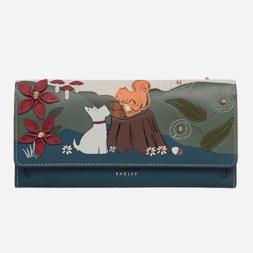 The Autumn Leaves Snow Large Flapover Wallet by Radley.