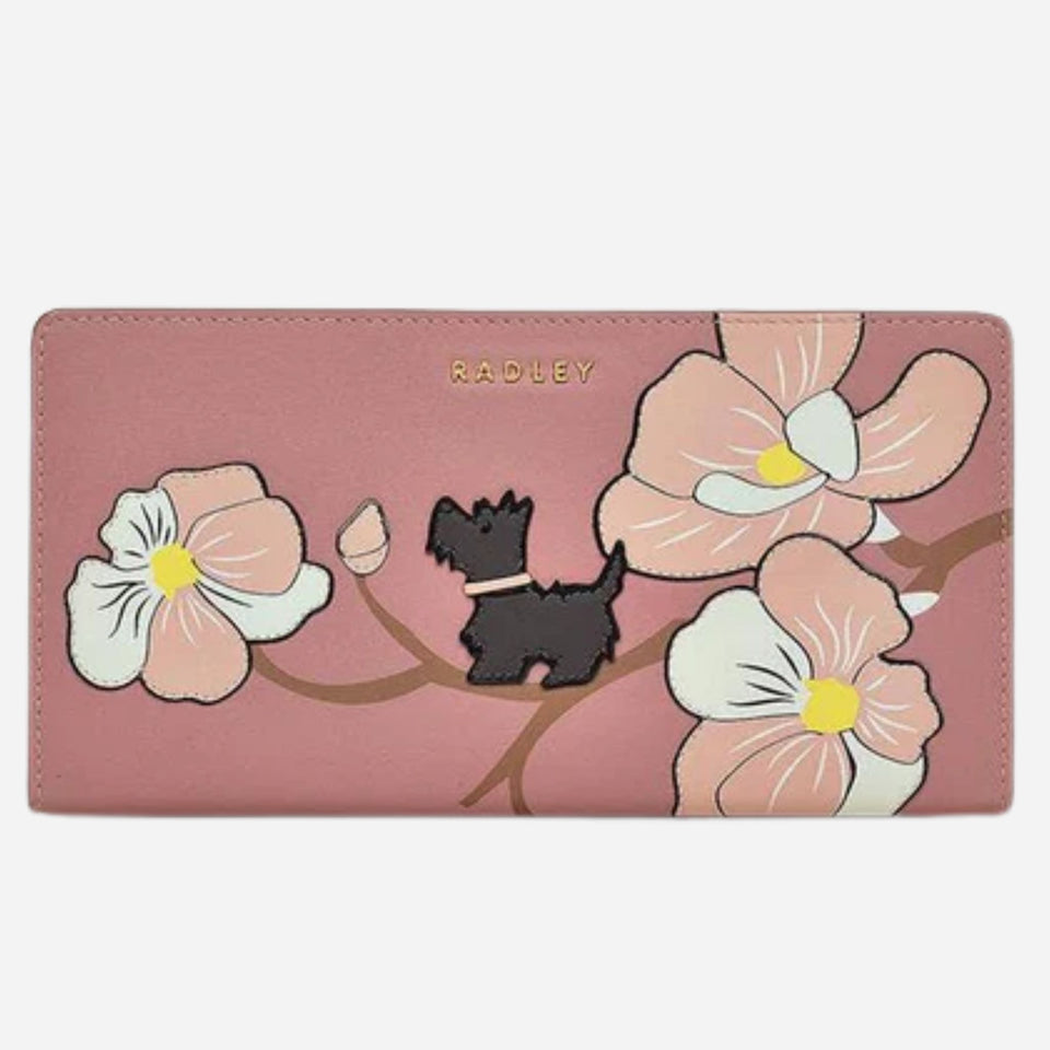 The Radley Coin Street Magnolia French Rose Pink Large Bifold Purse by Radley.