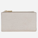 The Coin Street Snow Faux Croc Leather Medium Bifold Zip Top Purse by Radley.