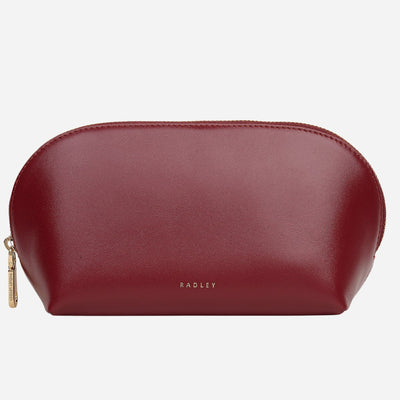 The Commute Street Carmine Medium Cosmetic Pouch by Radley.