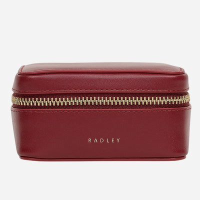 The Commute Street Carmine Small Zip Around Jewellery Box by Radley.