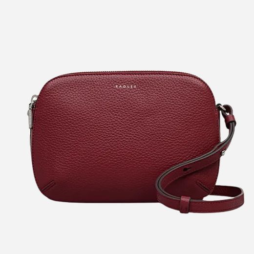 The Dukes Place Carmine Leather Medium Zip Top Cross Body Bag by Radley.