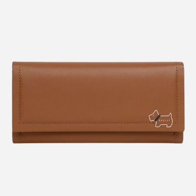 The Heritage Lane Toffee Brown Large Flapover Wallet by Radley.