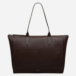The Oak Street Dark Oak Brown Medium Zip Top Tote Bag by Radley.