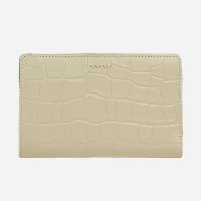 The Picton Place Snow Faux Croc Medium Bifold Purse by Radley.