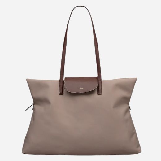 The Pocket Essentials Porcini Brown Medium Zip Top Tote Bag by Radley.