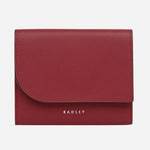The Pockets Carmine Red Leather Small Trifold Purse by Radley.