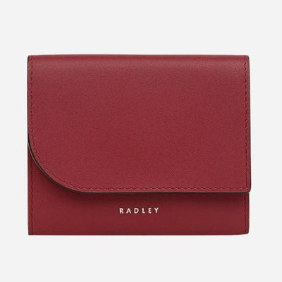 The Pockets Carmine Red Leather Small Trifold Purse by Radley.