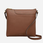 The Pockets Saddle Brown Small Zip Top Cross Body Bag by Radley.