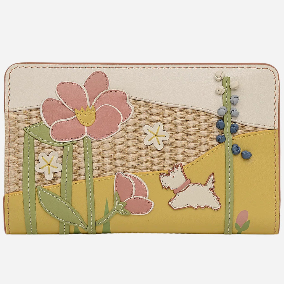 Radley Spring Bulb Radley Spring Blooms Raffia and Leather Medium Bifold Purse – Wheelers ...