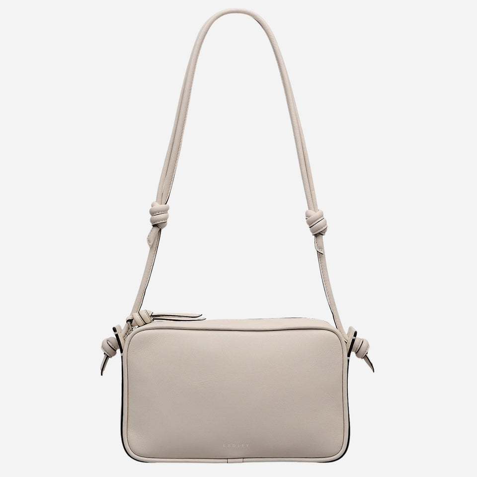The Radley The Camden Salt Leather Small Ziptop Shoulder Bag by Radley.