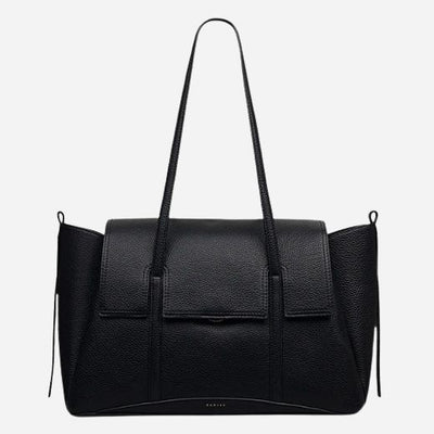 The Chancery Black Large Flapover Shoulder Bag by Radley.