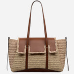 The Radley The Chancery Natural Woven Raffia Medium Flapover Shoulder Bag by Radley.